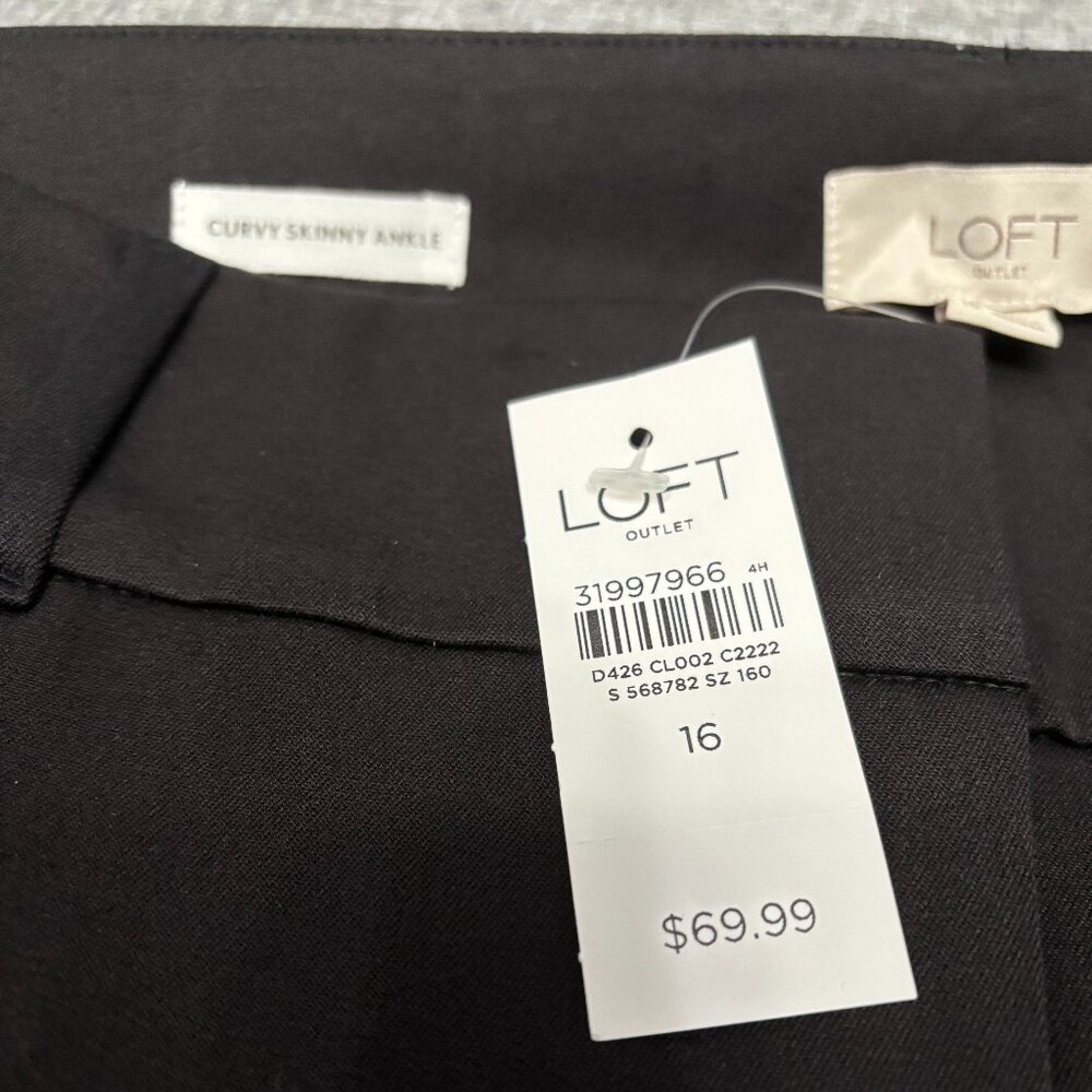 Ann Taylor Skinny Ankle, Curvy Fit, size 16